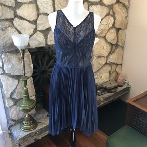 Max and Cleo Bluenight Lilly Lace High Low Dress
